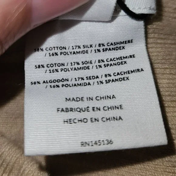 Naadam Asymmetrical Ribbed Knit Midi Skirt - Picture 3 of 5